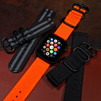 Nylon Zulu Strap in Orange (Apple Watch) - Nomad Watch Works SG
