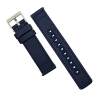 Quick Release Canvas Watch Strap in Navy - Nomad Watch Works SG