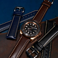 Quick Release Classic Leather Watch Strap in Brown - Nomad Watch Works SG