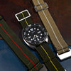 Marine Nationale Strap in Olive Yellow - Nomad Watch Works SG