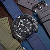 Quick Release Canvas Watch Strap in Navy (20mm) - Nomad Watch Works SG
