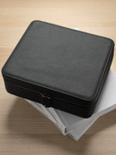 Heritage Leather Travel Case in Black/Green (8 Watch) - PREORDER