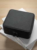 Heritage Leather Travel Case in Black/Green (3 Watch+Storage) - PREORDER