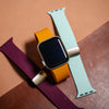 Rubber Strap w/ Clasp in Mustard (Apple Watch) - Nomad Watch Works SG
