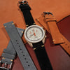 Premium Vintage Suede Leather Watch Strap in Black - Nomad Watch Works SG