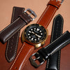 Quick Release Classic Leather Watch Strap in Tan - Nomad Watch Works SG