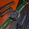 Quick Release Classic Leather Watch Strap in Green (18mm) - Nomad Watch Works SG
