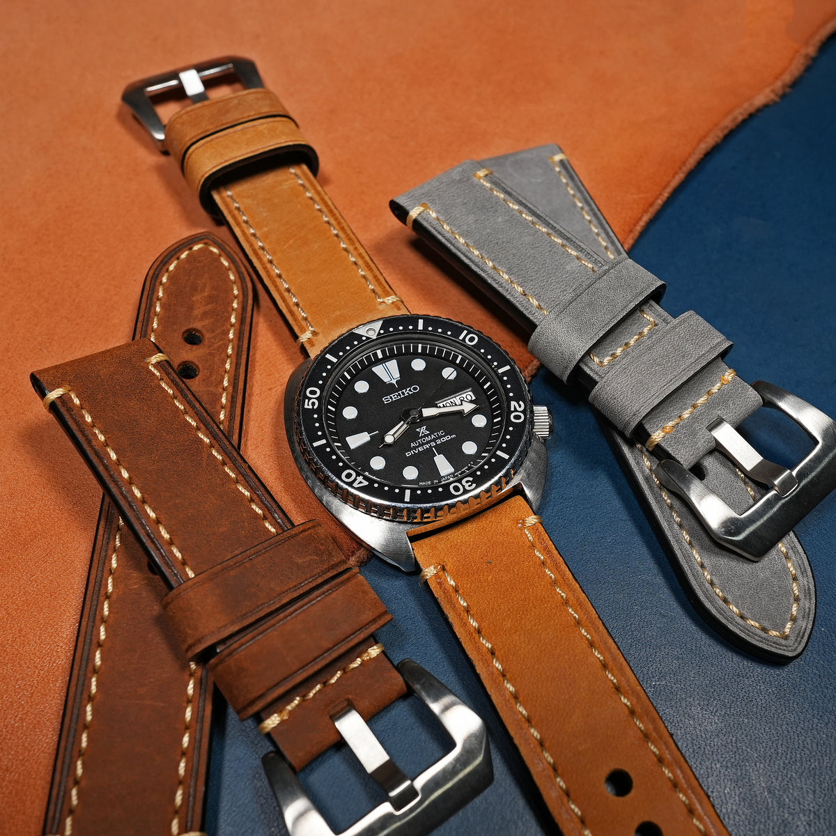 M1 Vintage Leather Watch Strap in Tan - Nomad Watch Works SG