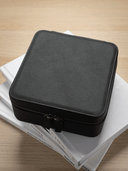 Heritage Leather Travel Case in Black/Sand (6 Watch) - PREORDER
