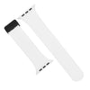 Rubber Strap w/ Clasp in White (Apple Watch) - Nomad Watch Works SG