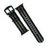 Seat Belt Nato Strap in Black Grey James Bond (Apple Watch) - Nomad Watch Works SG