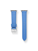 Dress Epsom Leather Strap in Baby Blue for Apple Watch