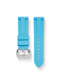 Marine FKM Rubber Strap in Baby Blue for Panerai