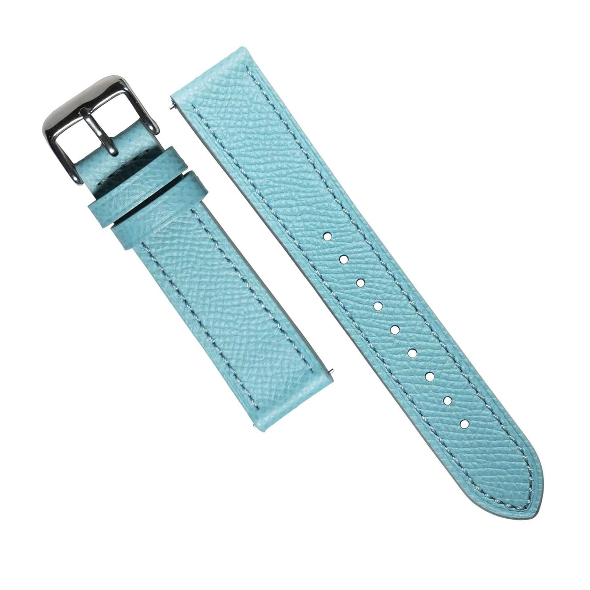Dress Epsom Leather Strap in Baby Blue - Nomad Watch Works SG