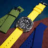 Basic Rubber Strap in Yellow (18mm) - Nomad Watch Works SG