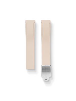 TrimFIT Curve Canvas Pattern FKM Rubber Strap in Khaki