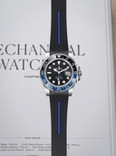 TrimFIT Sports FKM Rubber Strap in Black/Blue for Rolex GMT-Master II (PREORDER)
