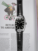 MTO Crocodile Leather Strap in Black (Semi-Glossy) for Frank Muller Casablanca