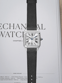 MTO Epsom Leather Strap in Black for Cartier Santos Dumont