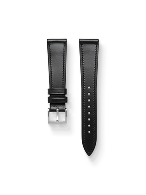 Slim Horween Chromexcel Leather Strap in Black