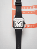 MTO Epsom Leather Strap in Black for Cartier Santos de Cartier