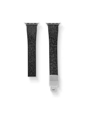 TrimFIT Mosaic FKM Rubber Strap in Black for Apple Watch