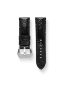 MTO Ostrich Leather Strap in Black for Panerai