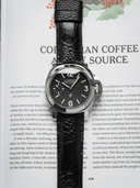 MTO Ostrich Leather Strap in Black for Panerai
