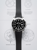 TrimFIT Sports FKM Rubber Strap in Black for Rolex Submariner