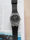 Sports FKM Rubber Strap in Black for AP Royal Oak