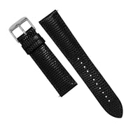 MTO Lizard Skin Watch Strap in Black