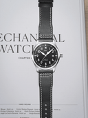 MTO Pilot Buttero Leather Strap in Black for IWC (Mark Series, Chronograph, Big Pilot)