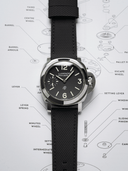 MTO Sailcloth FKM Rubber Strap in Black for Panerai