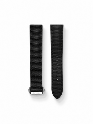 MTO Sailcloth FKM Rubber Strap in Black for Omega Speedmaster