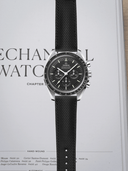 MTO Sailcloth FKM Rubber Strap in Black for Omega Speedmaster