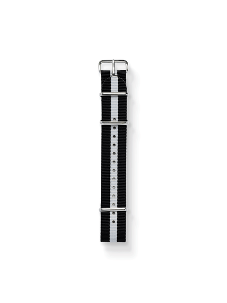 Premium Nato Strap in Black White – Nomad Watch Works