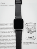 Vintage Horween Chromexcel Leather Strap in Black for Apple Watch