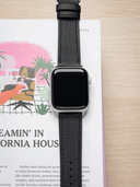 Dress Epsom Leather Strap in Black for Apple Watch