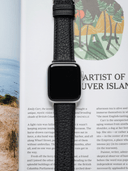 Classic Togo Leather Strap in Black for Apple Watch