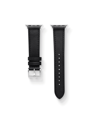 Signature Pueblo Leather Strap in Black for Apple Watch