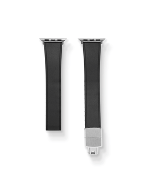 TrimFIT Sports FKM Rubber Strap in Black for Apple Watch