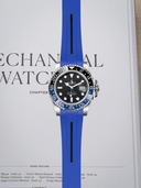 TrimFIT Sports FKM Rubber Strap in Blue/Black for Rolex GMT-Master II (PREORDER)