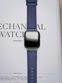 Dress Epsom Leather Strap in Blue for Apple Watch