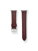 Signature Pueblo Leather Strap in Bordeaux for Apple Watch