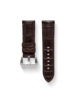 MTO Crocodile Leather Strap in Brown (Semi-Glossy) for Panerai