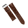 MTO Ostrich Leather Watch Strap in Brown