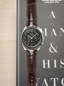 MTO Crocodile Leather Strap in Brown (Semi-Glossy) for Omega Speedmaster