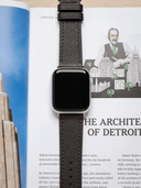 Dress Epsom Leather Strap in Brown for Apple Watch
