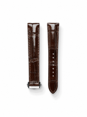 MTO Crocodile Leather Strap in Brown (Semi-Glossy) for Omega Seamaster