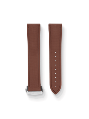 FoldFIT FKM Rubber Strap in Brown